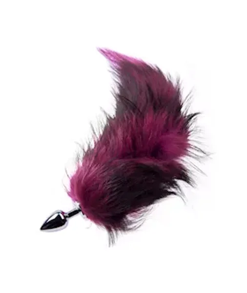 Kink Range Bushy Tail Butt Plug - 3 Inch - Purple - 17.7 Inch — image 3 of 3