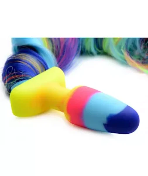 Tailz Rainbow Unicorn Tail Anal Plug - 24 Inch - Rainbow - 24 Inch — image 5 of 6