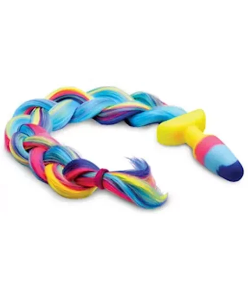 Tailz Rainbow Unicorn Tail Anal Plug - 24 Inch - Rainbow - 24 Inch — image 4 of 6