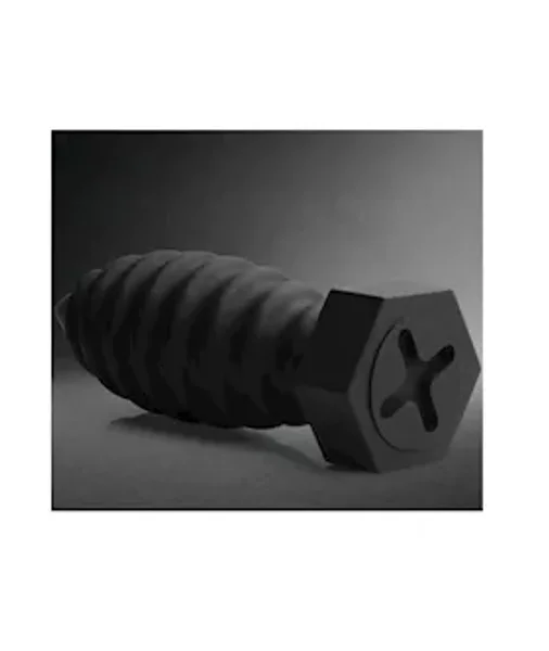 Tom Of Finland Screw U Anal Plug - Black - 8.8 Inch — image 9 of 10