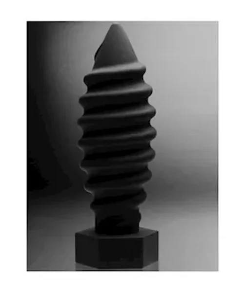 Tom Of Finland Screw U Anal Plug - Black - 8.8 Inch — image 8 of 10