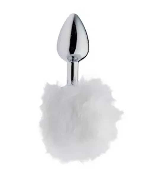 Kinki Bushy Tail Butt Plug - 20.6 Inch - White — image 2 of 2