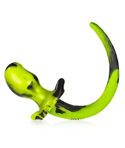 Puppy Tail Buttplug - 4.25 Inch  - Yellow/black - Medium — image 8 of 8