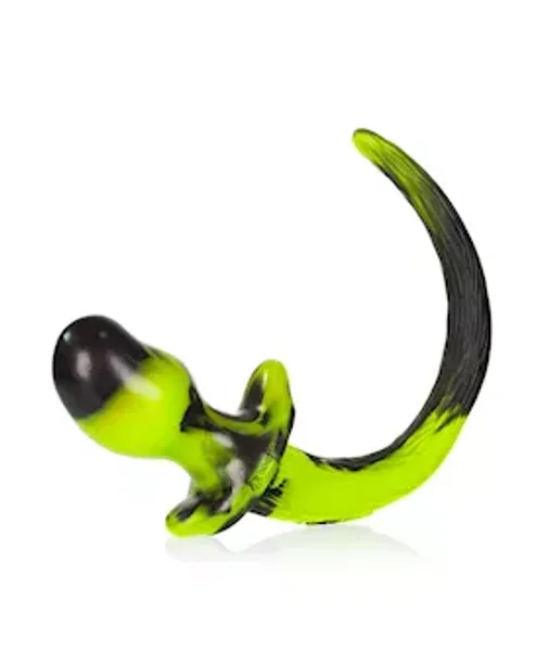 Puppy Tail Buttplug - 4.25 Inch  - Yellow/black - Medium — image 5 of 8