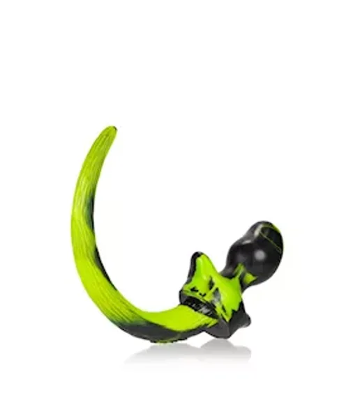 Puppy Tail Buttplug - 4.25 Inch  - Yellow/black - Medium — image 6 of 8