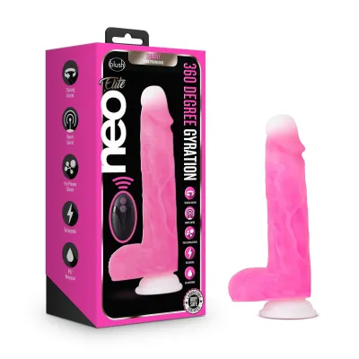 Neo Elite Roxy 8 inch Gyrating Dildo Pink