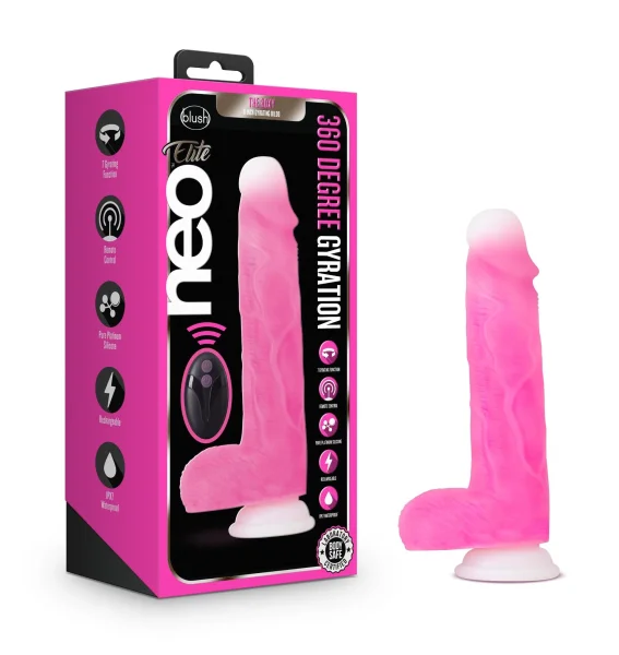 Neo Elite - Roxy - 8-inch Gyrating Dildo - Pink