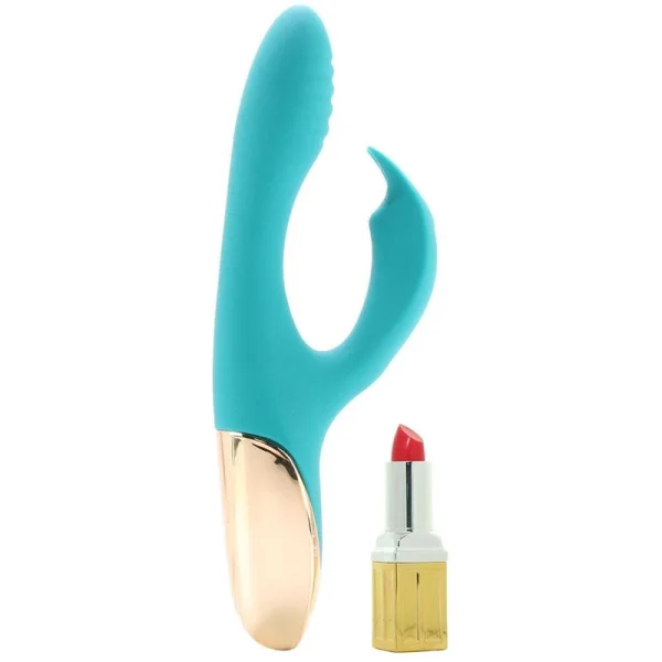Maia Skyler Rechargeable Bendable 8.5" Rabbit Vibrator in Green