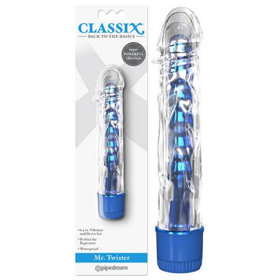 Mr Twister 6 Metallic Vibrator Blue