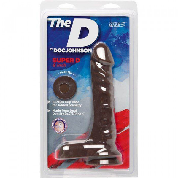8'' The D "Super D" Dual Density Ultraskin Realistic Dong