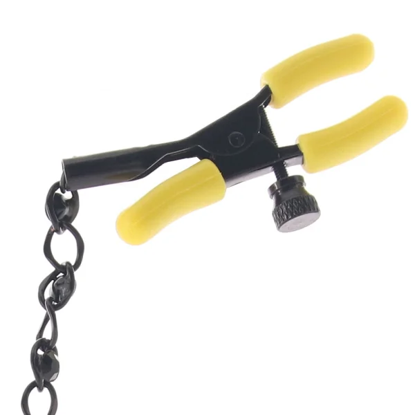 Boundless Nipple Teasers Adjustable Nipple Clamps By CalExotics - Black & Yellow