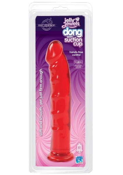 Jelly Jewel Dong with Suction Cup - Diamond