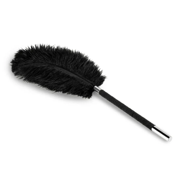 Noir Soft Feather Tickler Black