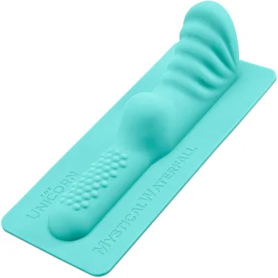 The Unicorn Mystical Waterfall Silicone Clitoral Perianal Stimulation Attachment Green