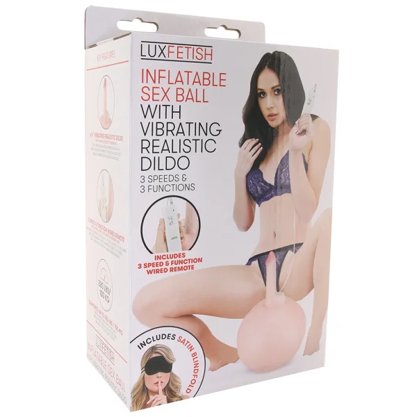 Inflatable Sex Ball with Realistic Vibe