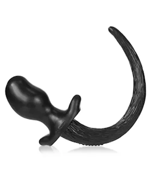 Puppy Tail Buttplug - Bulldog - 4.5 Inch - Black - Large — image 9 of 16
