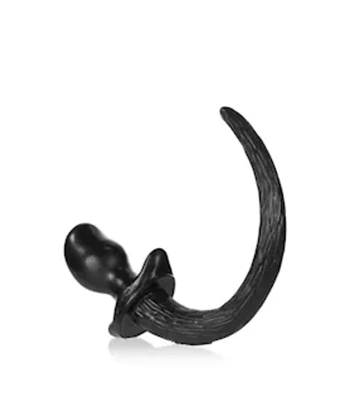 Puppy Tail Buttplug - Bulldog - 4.5 Inch - Black - Large — image 11 of 16
