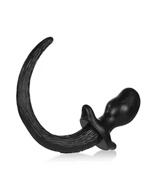 Puppy Tail Buttplug - Bulldog - 4.5 Inch - Black - Large — image 13 of 16