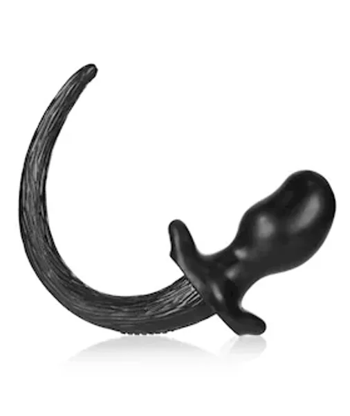 Puppy Tail Buttplug - Bulldog - 4.5 Inch - Black - Large — image 15 of 16