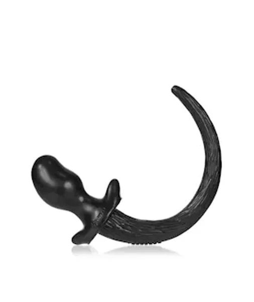 Puppy Tail Buttplug - Bulldog - 4.5 Inch - Black - Large — image 10 of 16