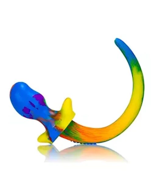 Purebred Puppy Tail Plug - Beagle - 4.25 Inch - Rainbow - Medium — image 2 of 7