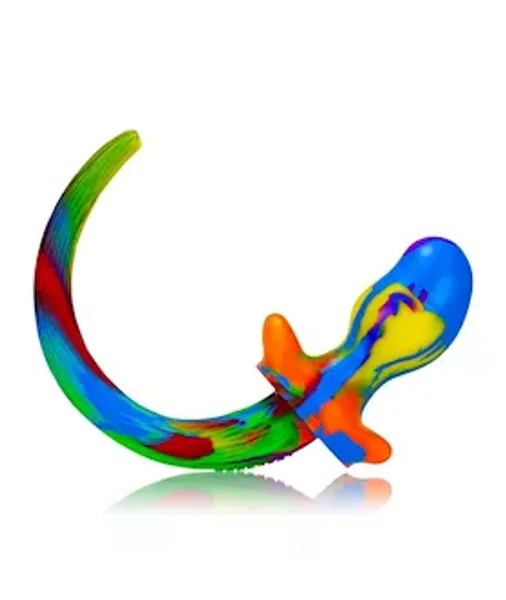 Purebred Puppy Tail Plug - Beagle - 4.25 Inch - Rainbow - Medium — image 4 of 7