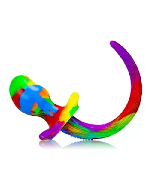 Purebred Puppy Tail Plug - Beagle - 4.25 Inch - Rainbow - Medium — image 7 of 7