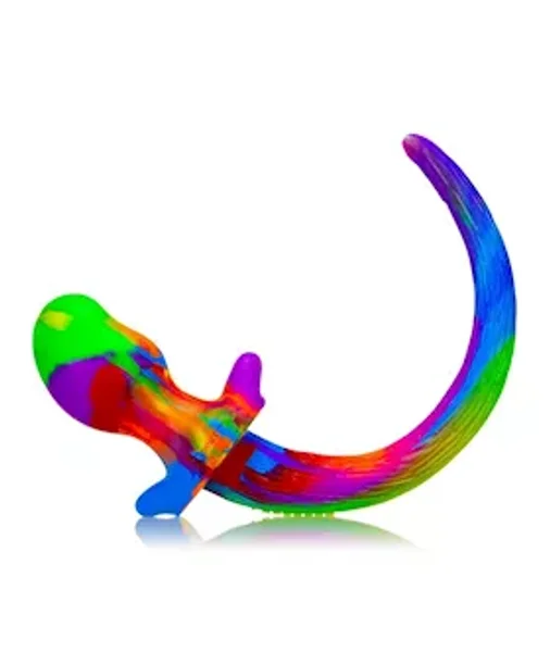 Purebred Puppy Tail Plug - Beagle - 4.25 Inch - Rainbow - Medium — image 5 of 7