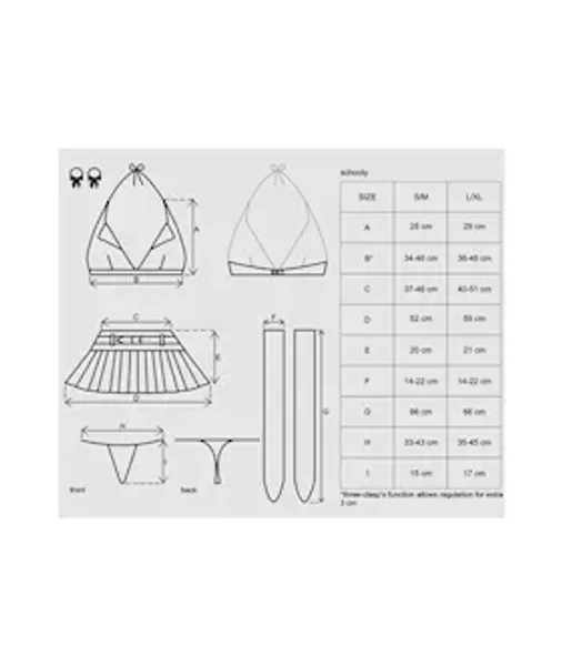 Obsessive Schooly Costume - White/red -  L/xl — image 3 of 8