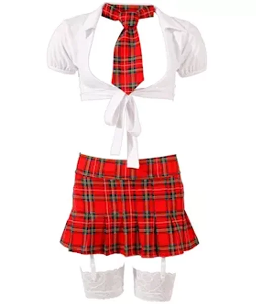 Ingrid Schoolgirl Set - White+blue - Medium — image 10 of 14
