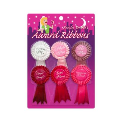 Bride To Be Award Ribbons 6 Pack