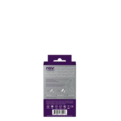 Rev Rechargeable Vibrating C Ring Purple