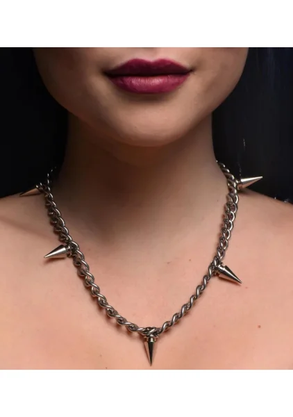 Master Series Punk Spiked Necklace