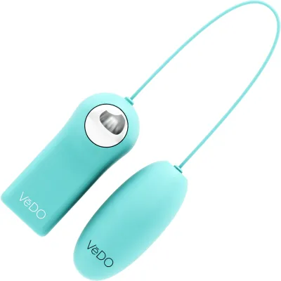 AMI Remote Control Silicone Vibrating Bullet By VeDO Tease Me Turquoise