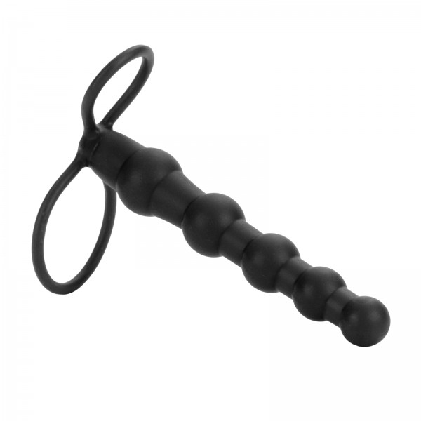 Beaded Dual Penetrator Cock Ring