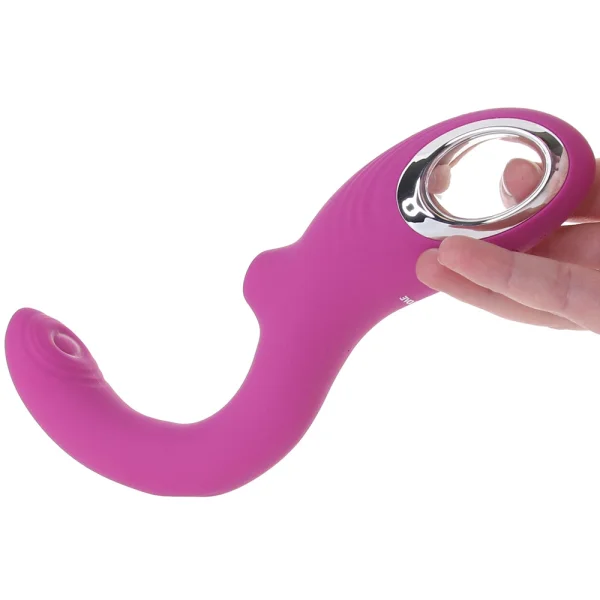Strike A Pose Silicone Dual Stimulation G-Spot & Clitoral Vibrator With Suction By Evolved Novelties