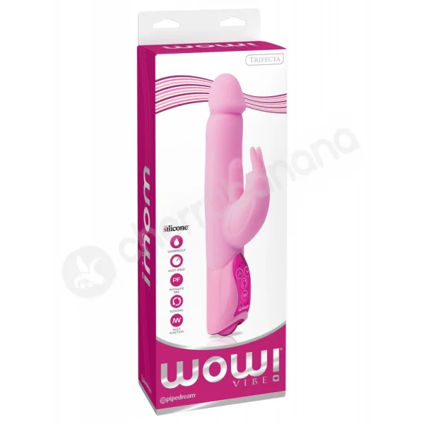 Wow! Vibe Trifecta Pink Vibrator