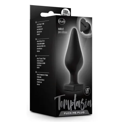 Blush Temptasia Black Fuck Me Butt Plug