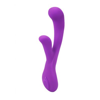 UltraZone Orchid 6x Rabbit Style Silicone Vibr Purple Using A Rabbit Vibrator