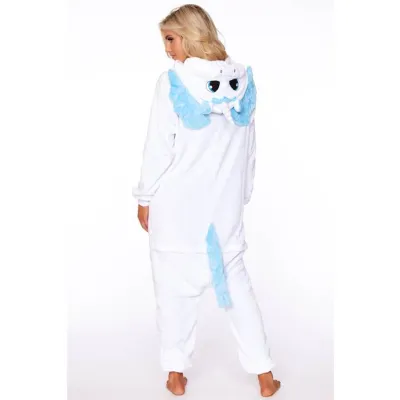 White Unicorn Adult Onesie