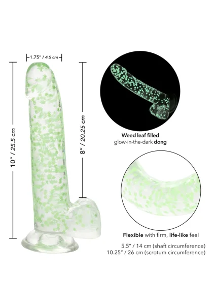 I Leaf Dick Glow In The Dark Dildo