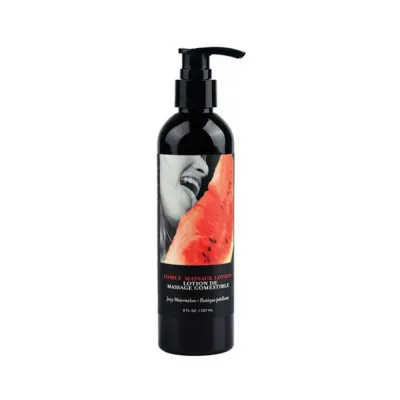 Earthly Body Edible Massage Lotion Watermelon 8 Oz