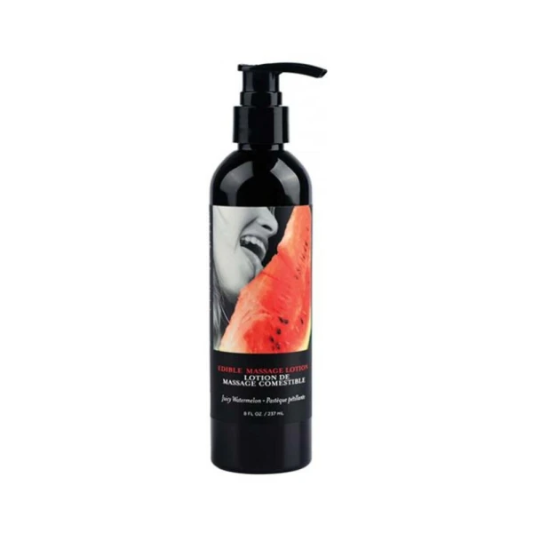 Earthly Body Edible Massage Lotion Watermelon 8 Oz.