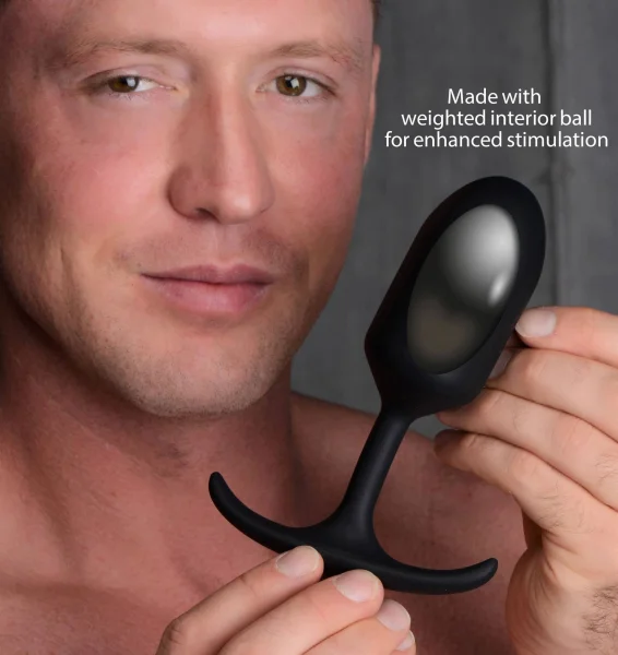 Premium Silicone Weighted Anal Plug - Large — image 9 of 12