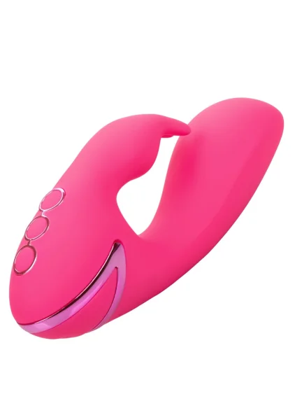 California Dreaming So. Cal Sunshine Rabbit Style Silicone Rechargeable Vibrator by CalExotics