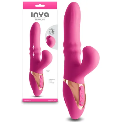 nsnovelties Enamour 9 3 Thrusting Vibrator with Sucking Clitoral Stimulator
