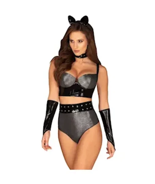 Obsessive Silveria Set  - Black/silver - S/m — image 2 of 2