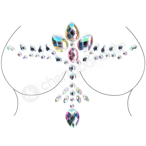 Le Desir Bliss High-waist Tie Dye Skirt & Cleavage Bling