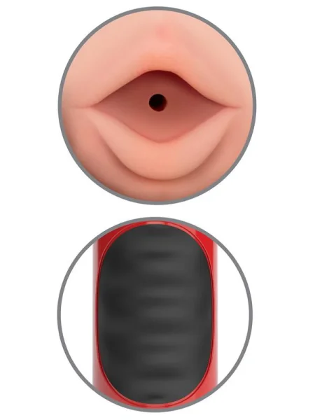 Mega Grip Vibrating Stroker Mouth