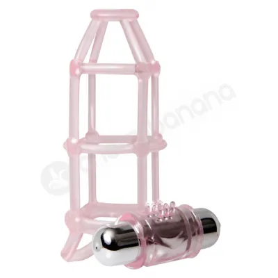 Adam Eve Pink Couple s Power Cage Penis Sleeve